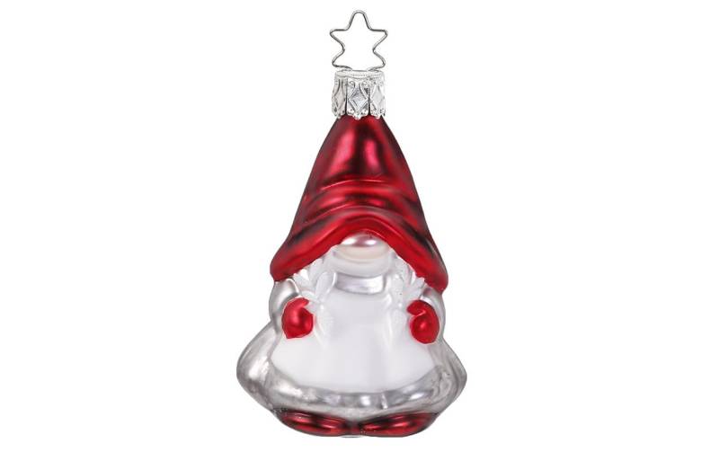 INGE-GLAS® Weihnachtsfigur »Zwerg grau,« von INGE-GLAS®