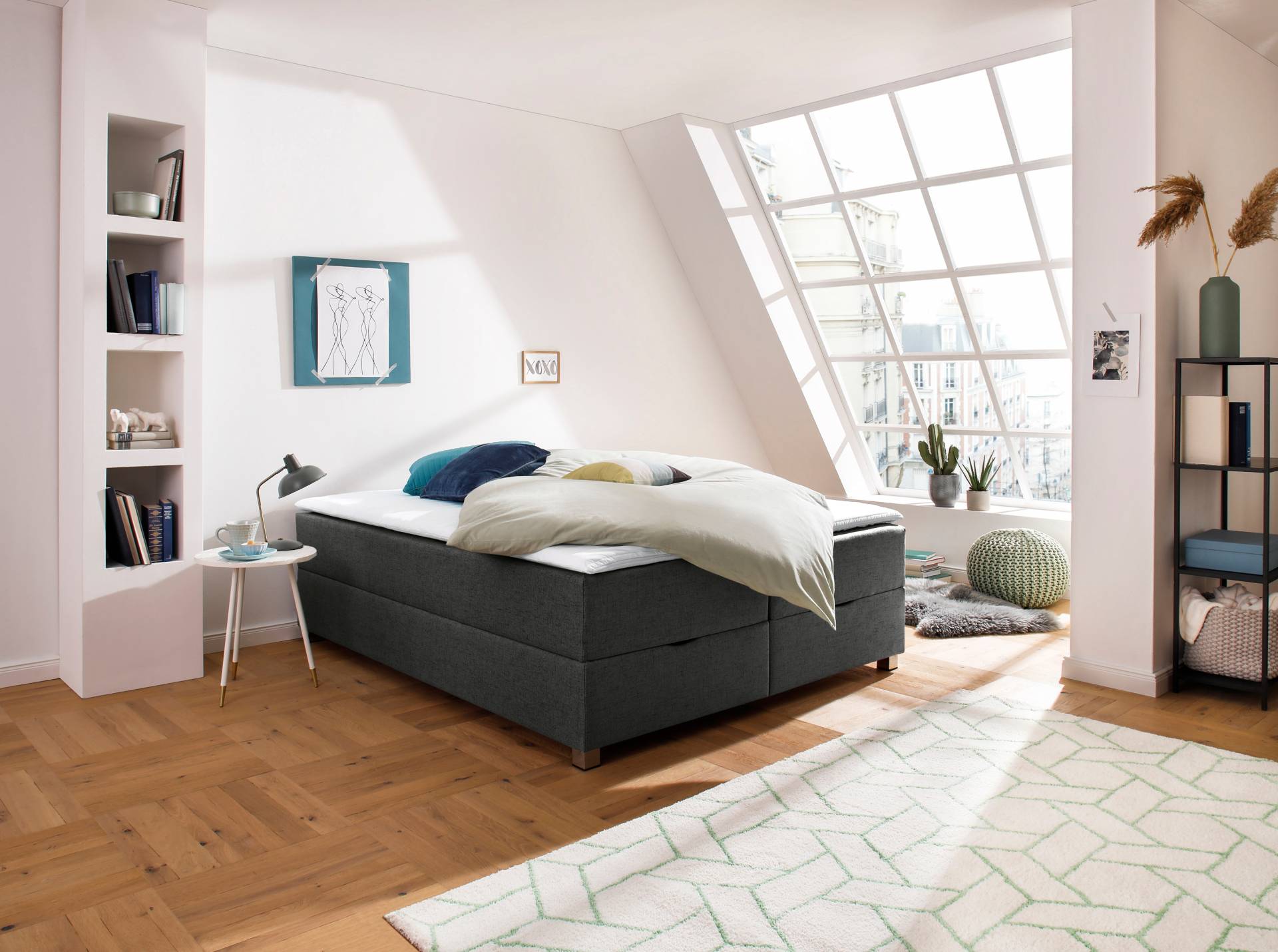 INOSIGN Boxbett »Alexis«, ohne Kopfteil - ideal für Räume mit Dachschrägen; in 4 Breiten von INOSIGN