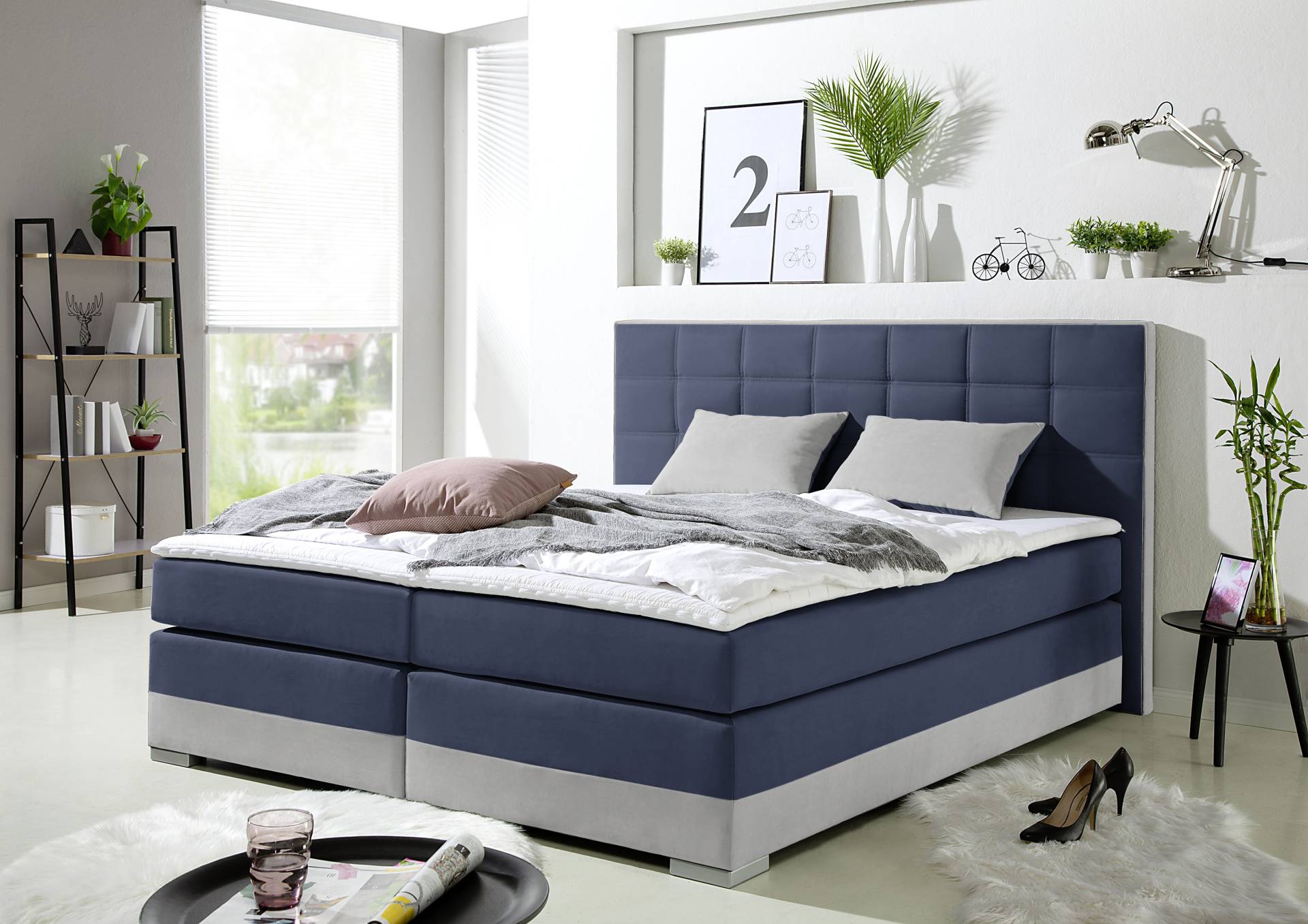 INOSIGN Boxspringbett, inklusive Topper und Wendekissen von INOSIGN