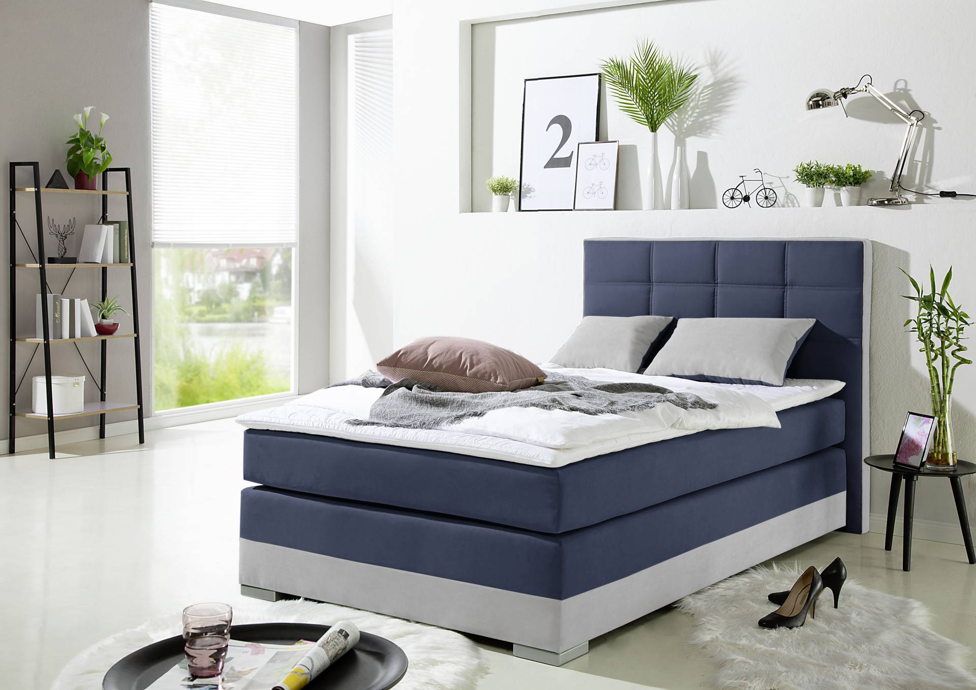 INOSIGN Boxspringbett, inklusive Topper und Wendekissen von INOSIGN