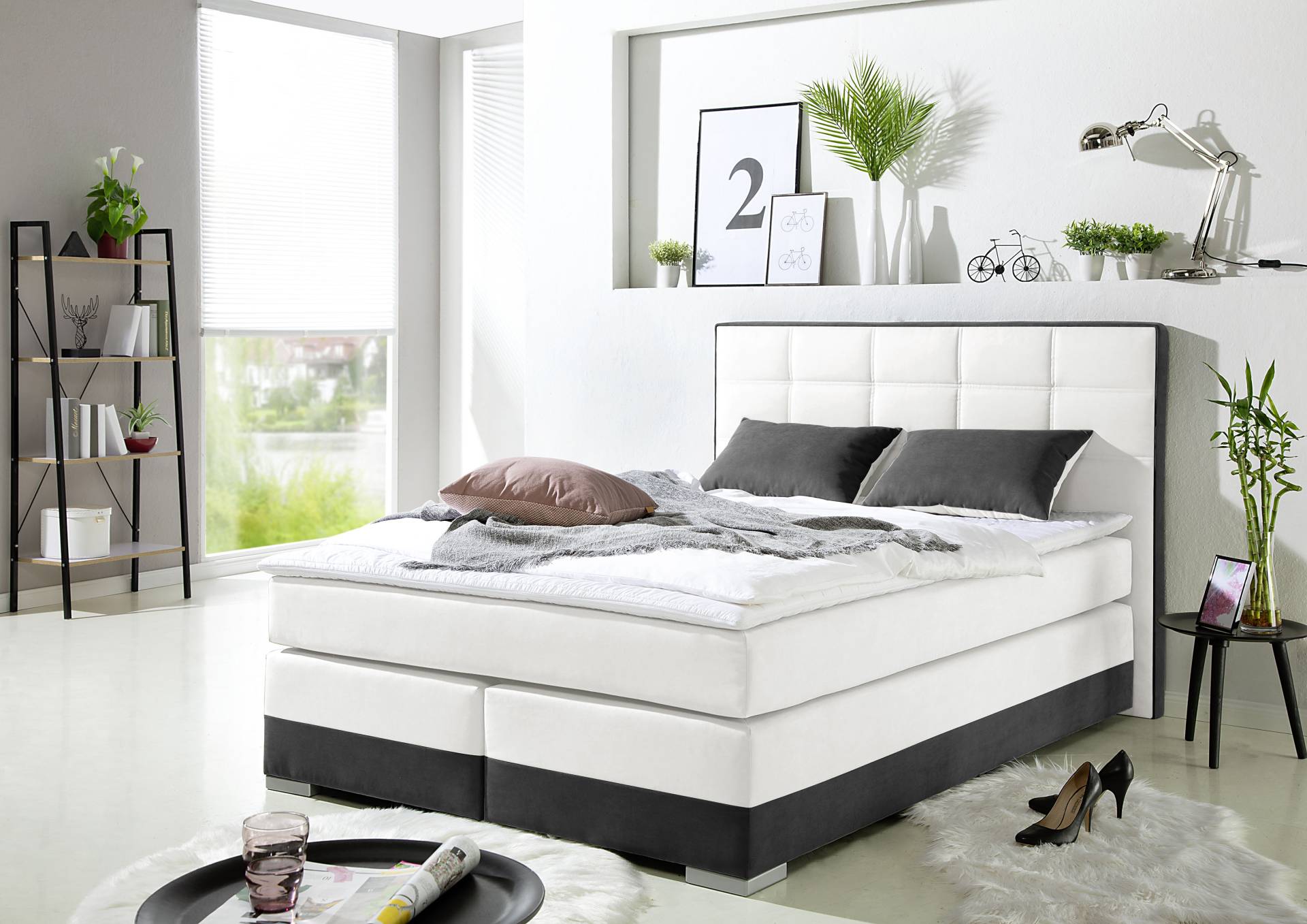 INOSIGN Boxspringbett, inklusive Topper und Wendekissen von INOSIGN