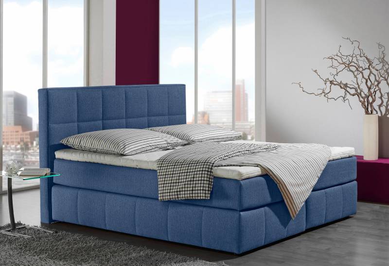 INOSIGN Boxspringbett »Casano«, mit feiner Steppung, in 3 Matratzenarten, 2 Härtegraden und 5 Farben von INOSIGN