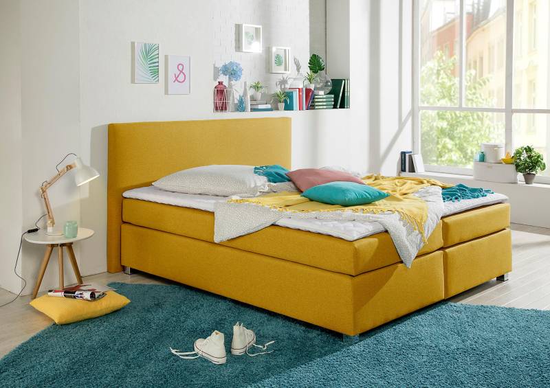 INOSIGN Boxspringbett »Eliana«, inkl. Topper, in 4 Breiten, 3 Matratzenarten und 2 Härtegraden von INOSIGN