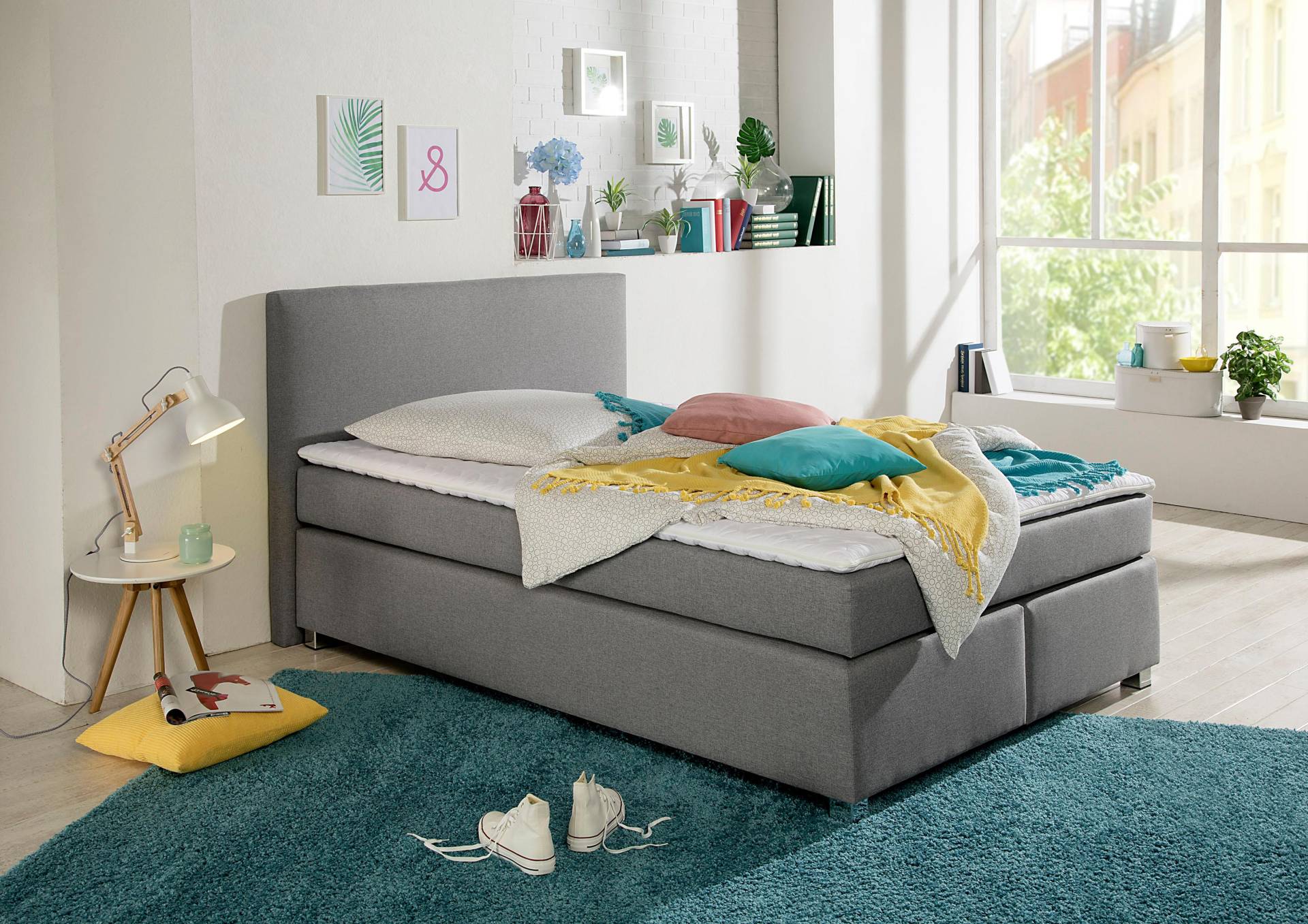 INOSIGN Boxspringbett »Eliana«, inkl. Topper, in 4 Breiten, 3 Matratzenarten und 2 Härtegraden von INOSIGN