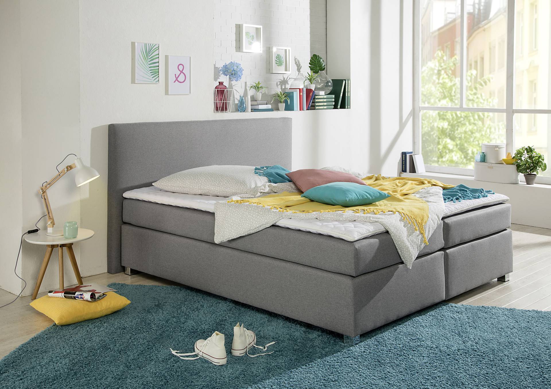 INOSIGN Boxspringbett »Eliana«, inkl. Topper, in 4 Breiten, 3 Matratzenarten und 2 Härtegraden von INOSIGN