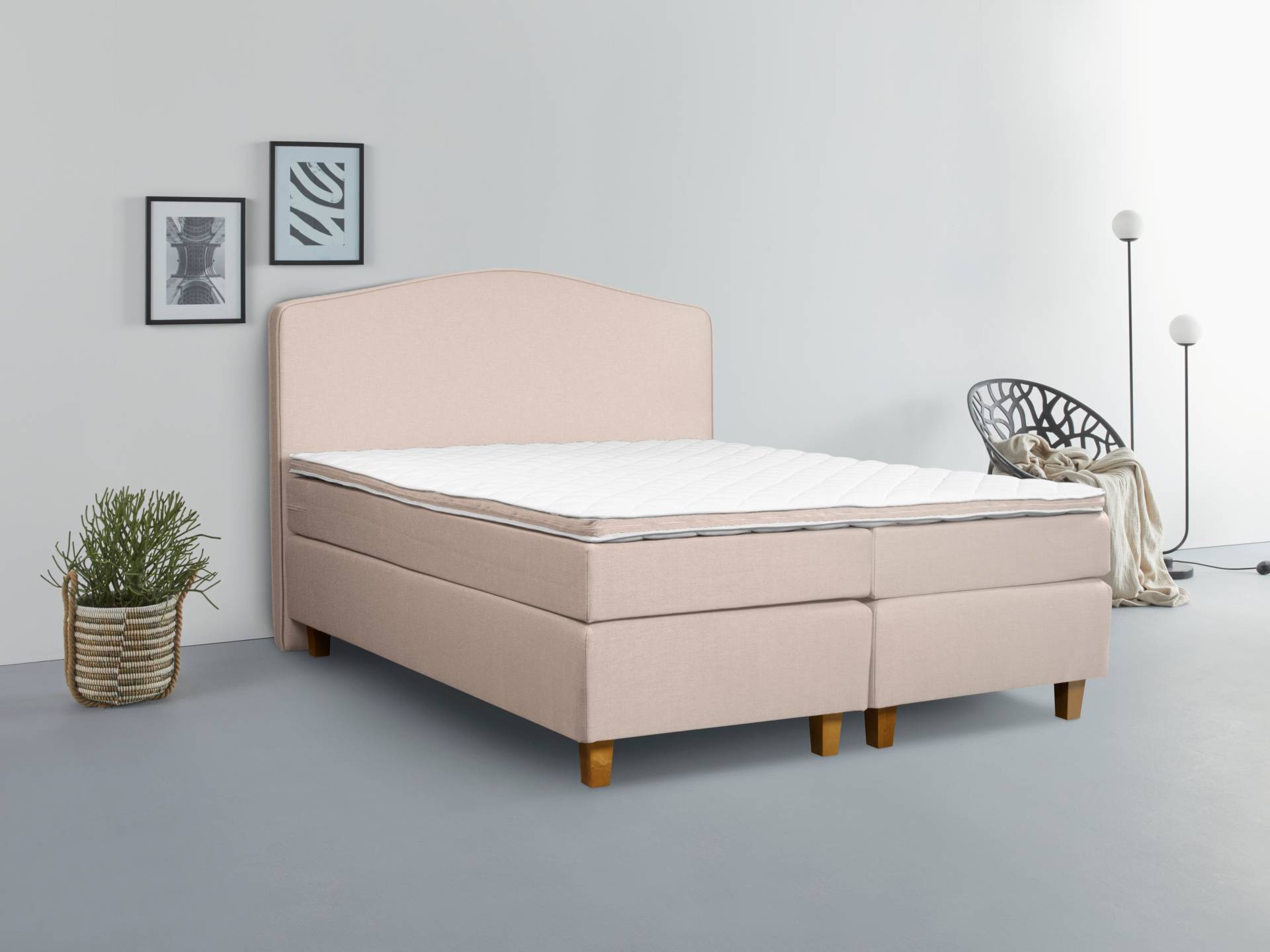 INOSIGN Boxspringbett »Jalma«, Füsse aus massiver Birke ; Inkl. Topper INOSIGN Boxspringbett »Jalma«, Füsse aus massiver Birke ; Inkl. Topper von INOSIGN
