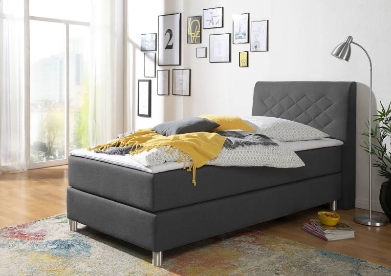 INOSIGN Boxspringbett »Parla«, incl. Topper, 4 Farben in 4 Breiten, 2 Härtegraden, 3 Matratzenarten von INOSIGN