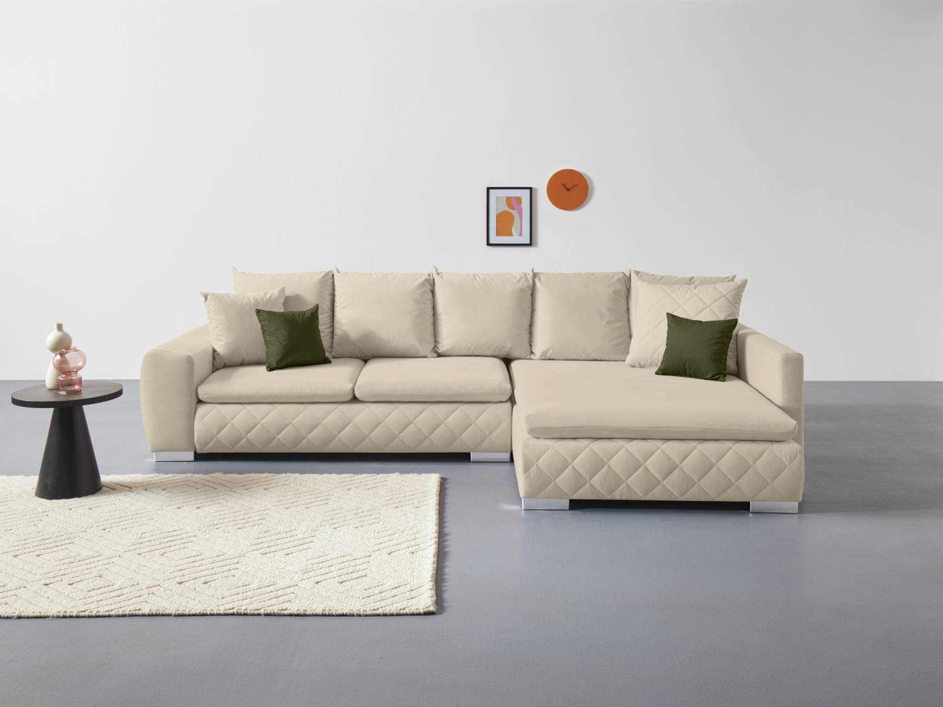 INOSIGN Ecksofa »Casa Mia L-Form«, inkl. Rücken- und Zierkissen, wahlweise mit Bettfunktion und -kasten INOSIGN Ecksofa »Casa Mia L-Form«, inkl. Rücken- und Zierkissen, wahlweise mit Bettfunktion und -kasten von INOSIGN