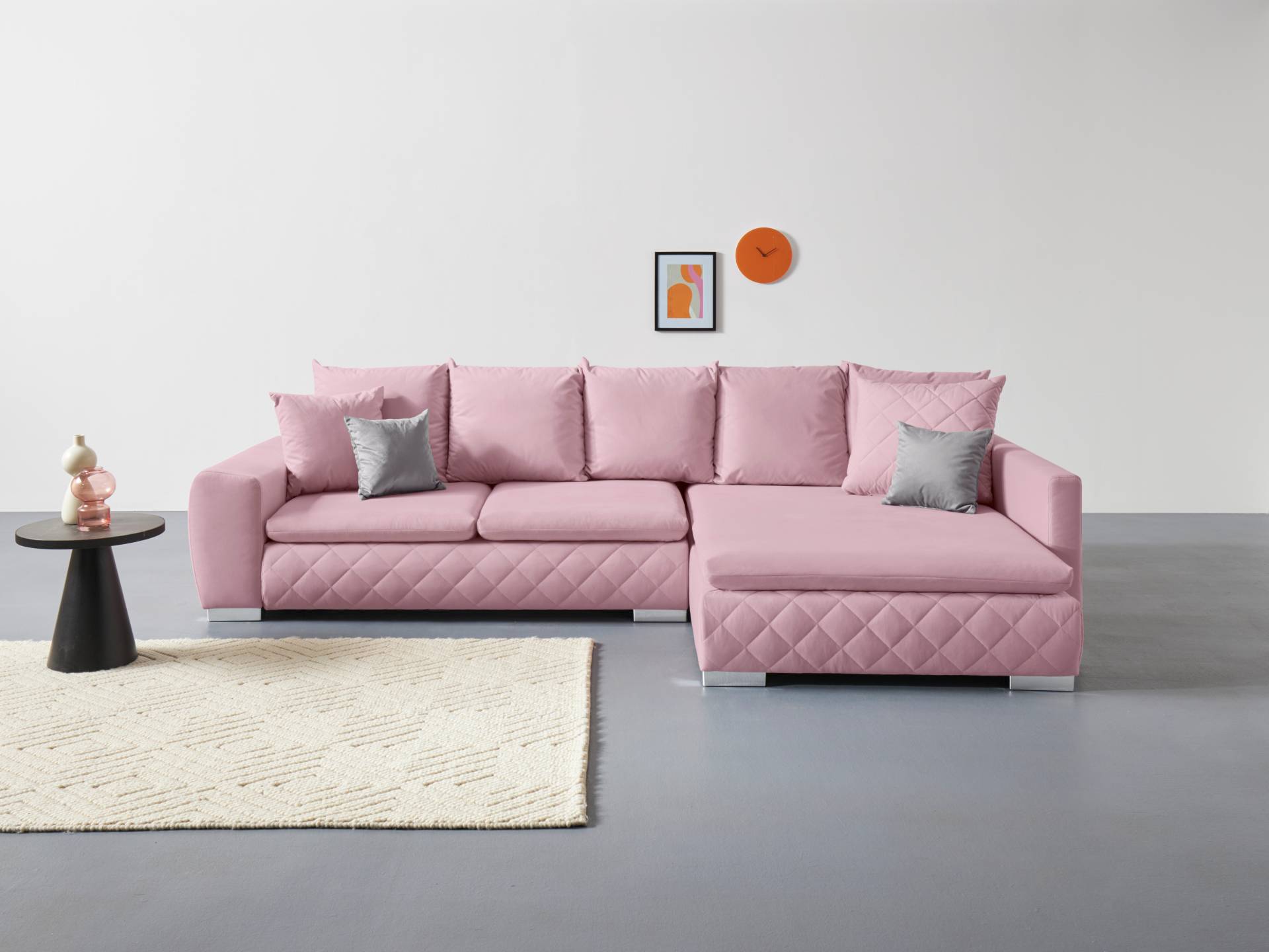 INOSIGN Ecksofa »Casa Mia L-Form«, inkl. Rücken- und Zierkissen, wahlweise mit Bettfunktion und -kasten INOSIGN Ecksofa »Casa Mia L-Form«, inkl. Rücken- und Zierkissen, wahlweise mit Bettfunktion und -kasten von INOSIGN
