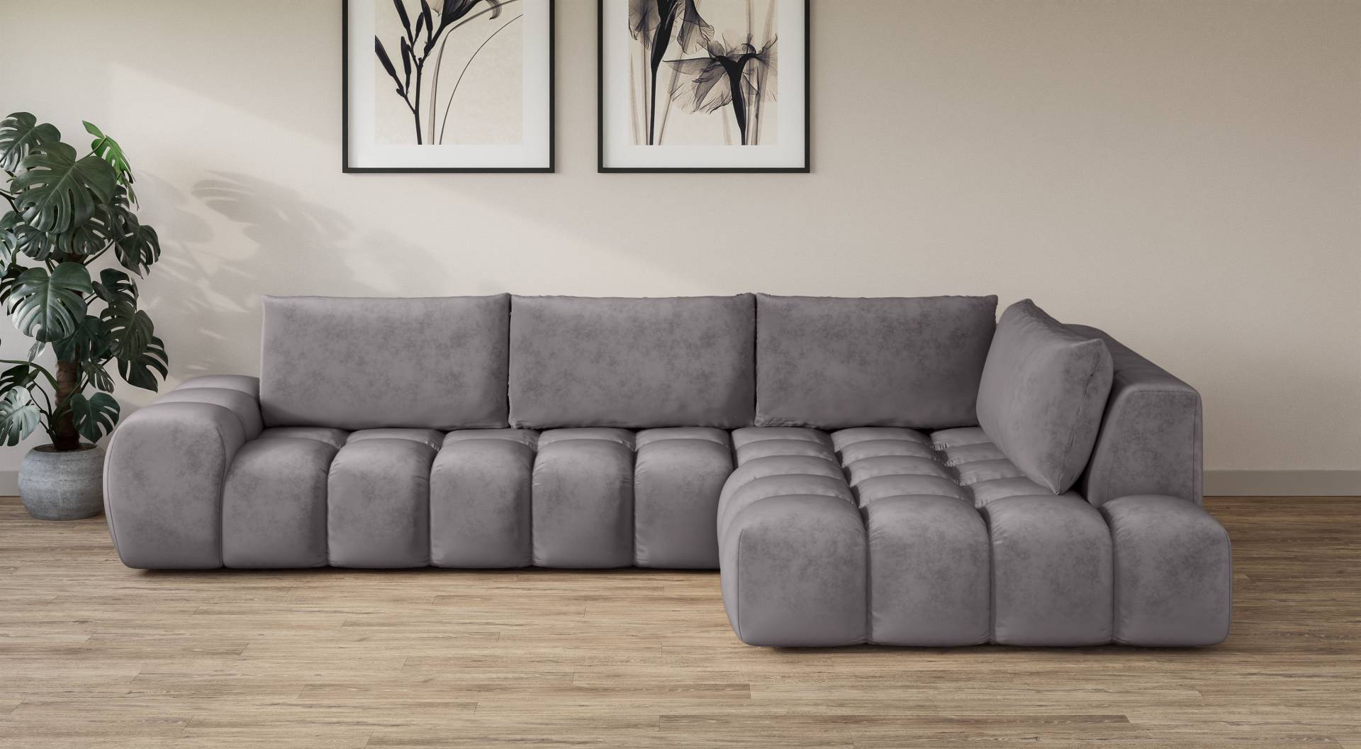 INOSIGN Ecksofa »AZITA«, lose Rückenkissen, moderne Steppung INOSIGN Ecksofa »AZITA«, lose Rückenkissen, moderne Steppung von INOSIGN