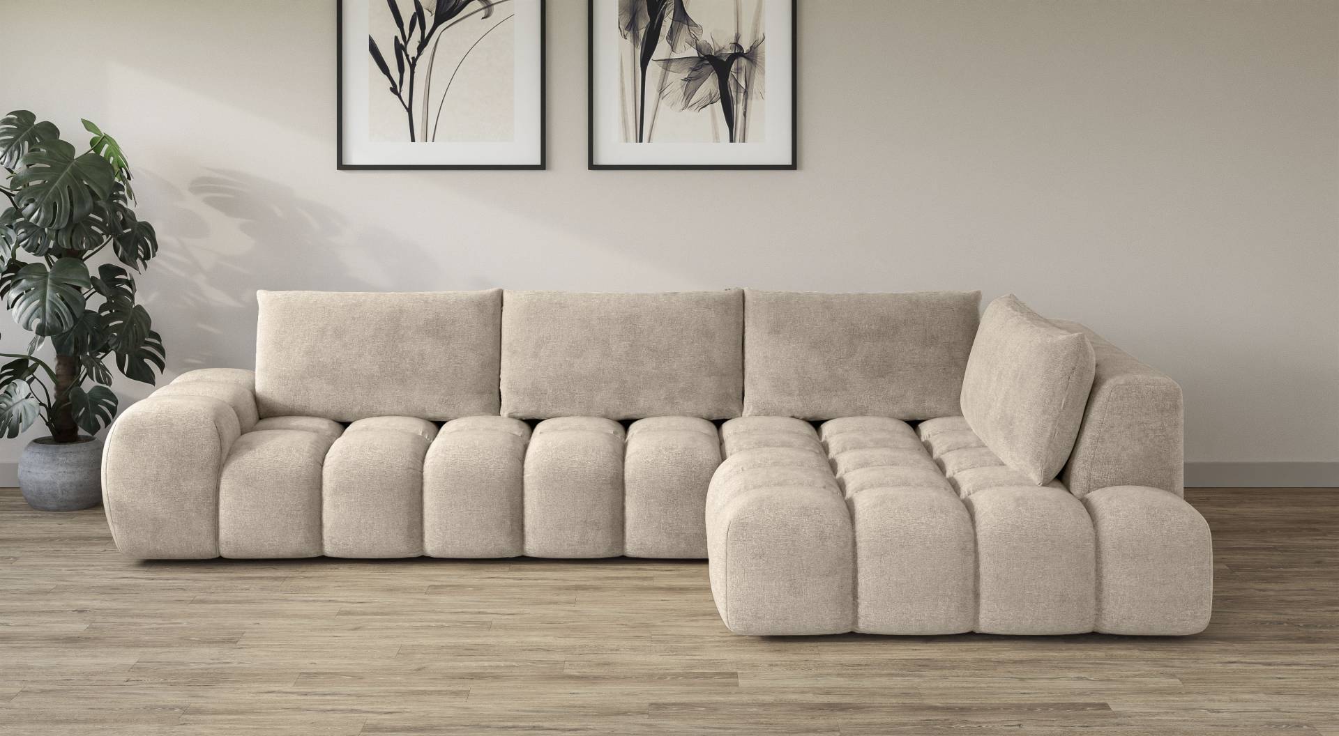 INOSIGN Ecksofa »AZITA«, lose Rückenkissen, moderne Steppung INOSIGN Ecksofa »AZITA«, lose Rückenkissen, moderne Steppung von INOSIGN