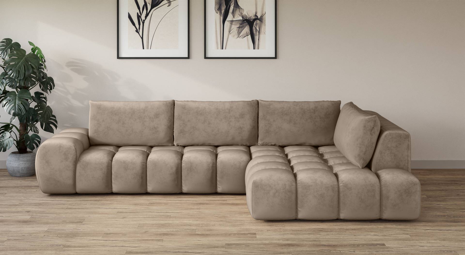 INOSIGN Ecksofa »AZITA«, lose Rückenkissen, moderne Steppung INOSIGN Ecksofa »AZITA«, lose Rückenkissen, moderne Steppung von INOSIGN