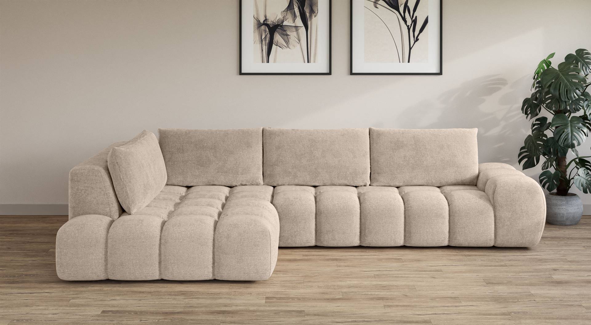 INOSIGN Ecksofa »AZITA«, lose Rückenkissen, moderne Steppung INOSIGN Ecksofa »AZITA«, lose Rückenkissen, moderne Steppung von INOSIGN