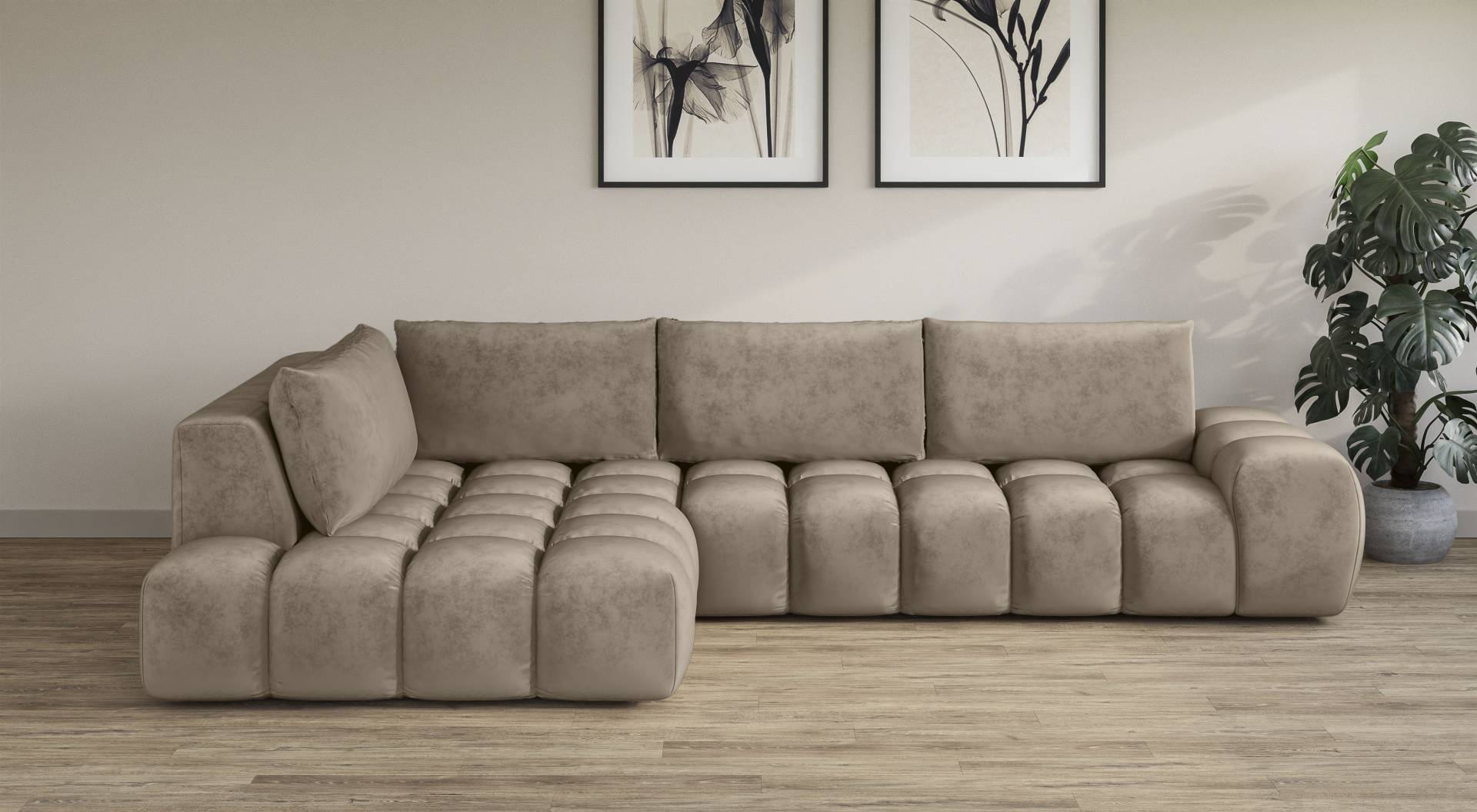 INOSIGN Ecksofa »AZITA«, lose Rückenkissen, moderne Steppung INOSIGN Ecksofa »AZITA«, lose Rückenkissen, moderne Steppung von INOSIGN