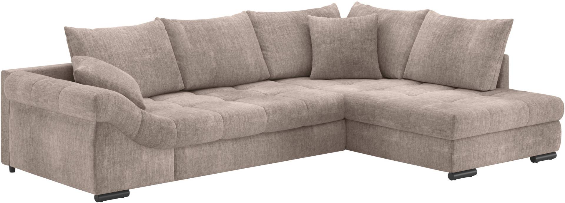 INOSIGN Ecksofa »Allegro DuraFlex, L-Form«, Hochschläfer-Bettauszug, Kaltschaumpolsterung, bis 140 kg belastbar von Mr. Couch