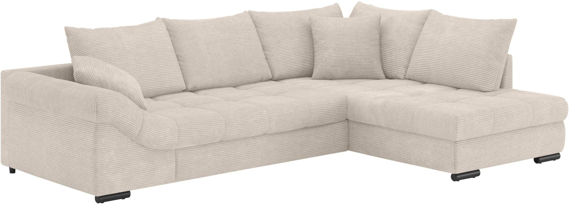 Mr. Couch Ecksofa »Allegro DuraFlex, L-Form«, Hochschläfer-Bettauszug, Kaltschaumpolsterung, bis 140 kg belastbar von Mr. Couch