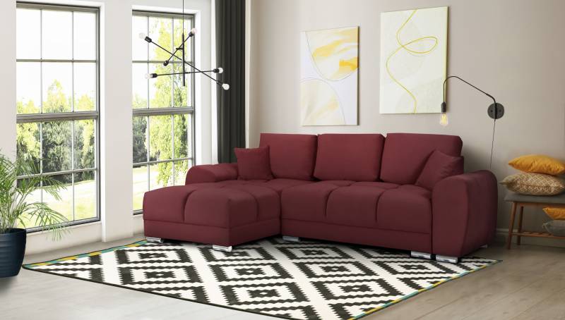 INOSIGN Ecksofa »Azzuro L-Form«, incl. Bettfunktion und Bettkasten von INOSIGN