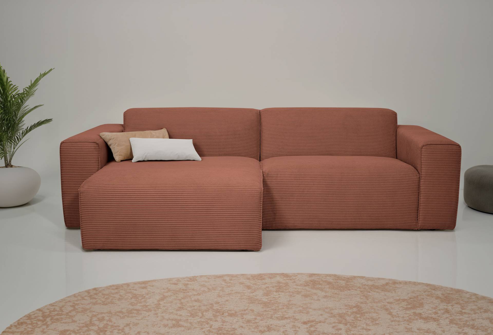 INOSIGN Ecksofa »Koa,228cm, L-Form, Modulsofa, Webstoff, Cord«, Designsofa in Cord, weicher Lounge-Sitzkomfort von INOSIGN