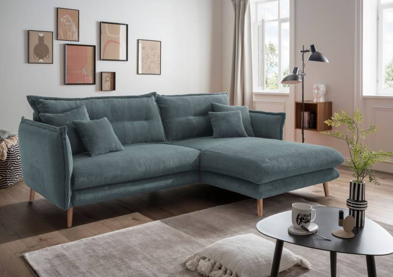 INOSIGN Ecksofa »Lazio«, zwei verschiedene Fussfarben wählbar von INOSIGN