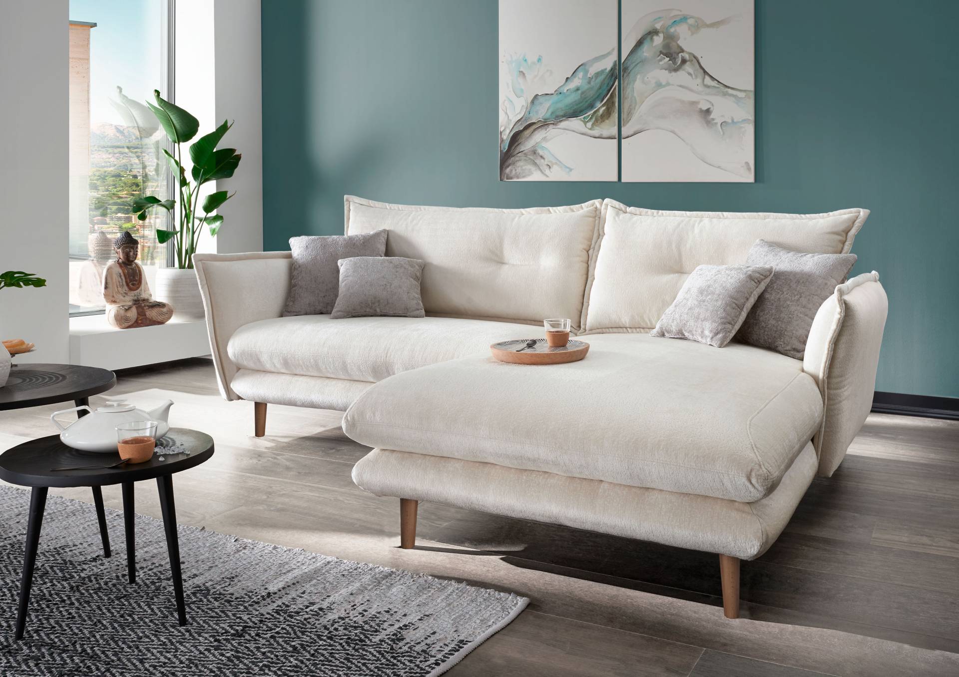 INOSIGN Ecksofa »Lazio«, zwei verschiedene Fussfarben wählbar INOSIGN Ecksofa »Lazio«, zwei verschiedene Fussfarben wählbar von INOSIGN