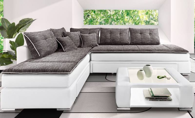 INOSIGN Ecksofa »Night & Day L-Form mit Dauer-Schlaffunktion ohne Armlehnen«, mit Boxspring-Bettfunktion 180x200 cm und Bettkasten, Dauerschläfer! von INOSIGN