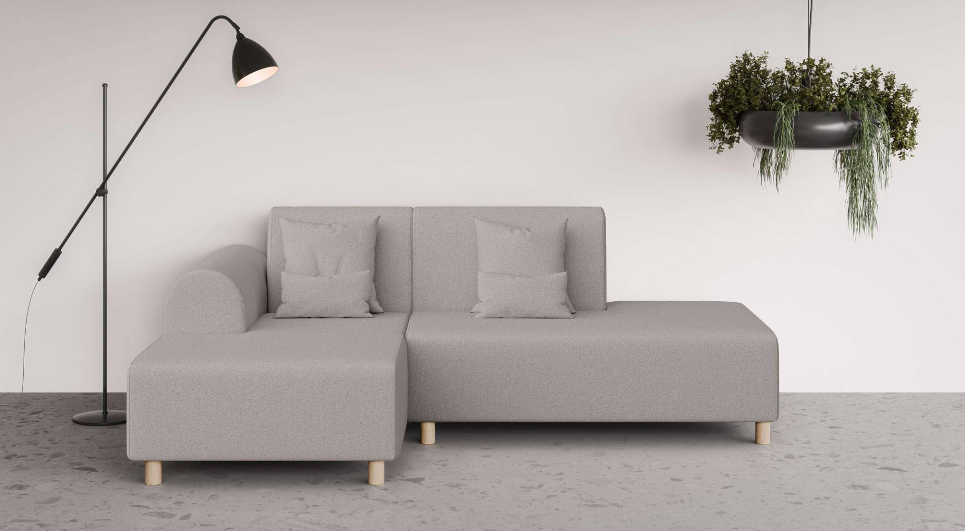 INOSIGN Ecksofa »Suyala«, L-Form mit Hocker von INOSIGN