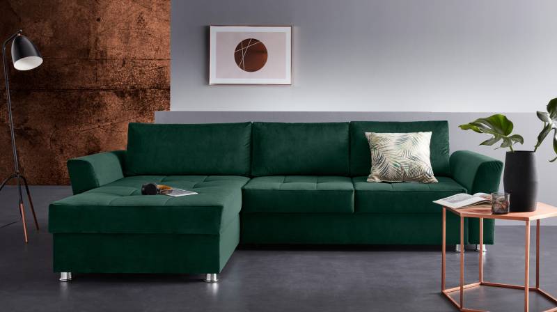 INOSIGN Ecksofa »Torben L-Form«, inkl.Bettfunktion und Bettkasten, Ottomane rechts/links montierbar INOSIGN Ecksofa »Torben L-Form«, inkl.Bettfunktion und Bettkasten, Ottomane rechts/links montierbar von INOSIGN
