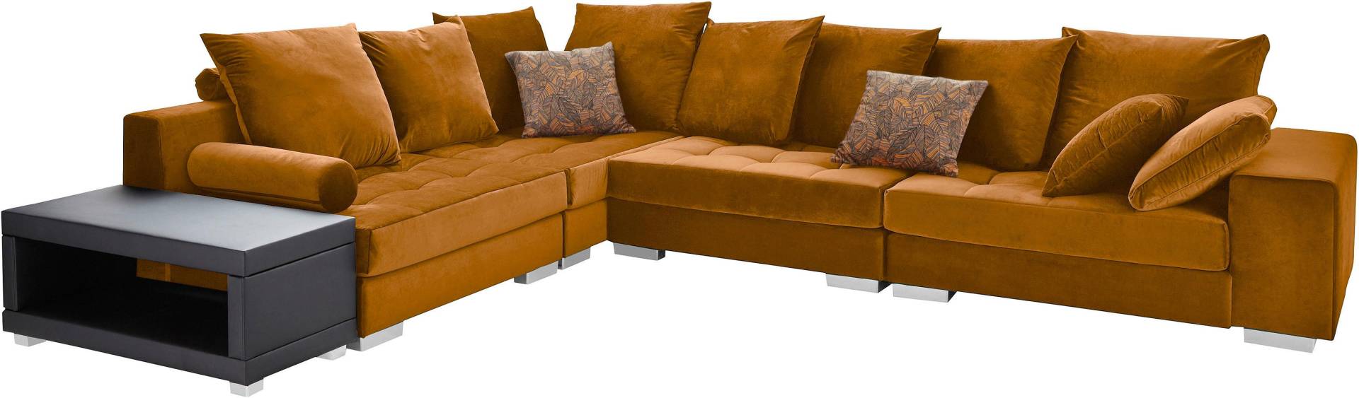 INOSIGN Ecksofa »Vale L-Form«, incl. Couchtisch, Steppung im Sitzbereich, Federkern von INOSIGN