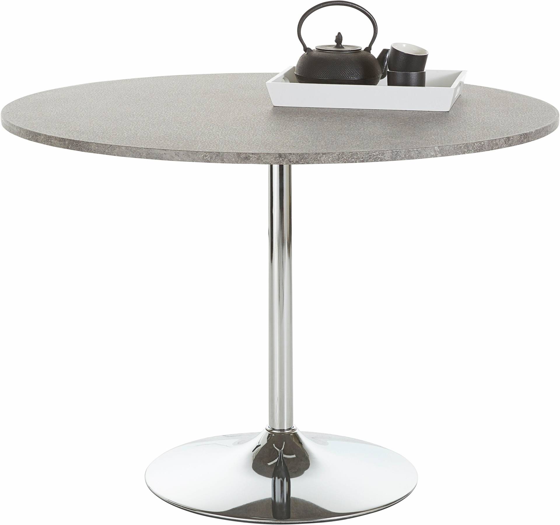 INOSIGN Esstisch »Trompet«, rund, Ø110 cm, Tischplatte weiss Hochglanz, Trompetenfuss, Tulpentisch INOSIGN Esstisch »Trompet«, rund, Ø110 cm, Tischplatte weiss Hochglanz, Trompetenfuss, Tulpentisch von INOSIGN