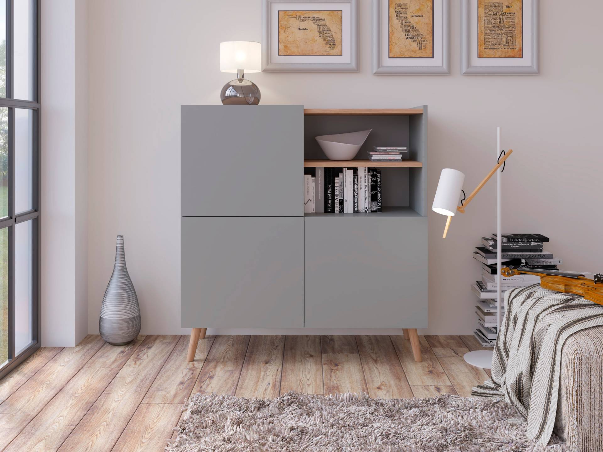 INOSIGN Highboard »Scandi«, Höhe 105 cm von INOSIGN