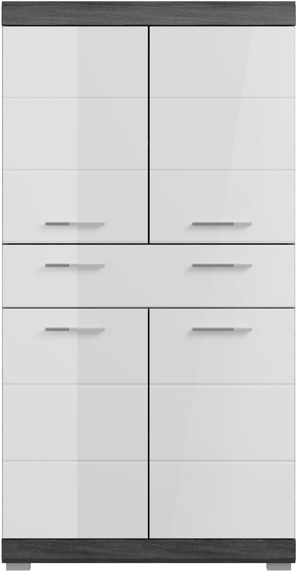 INOSIGN Midischrank »Siena«, Badmöbel Badschrank, 4 Türen, 1 Schubkasten, Breite 74 cm von INOSIGN