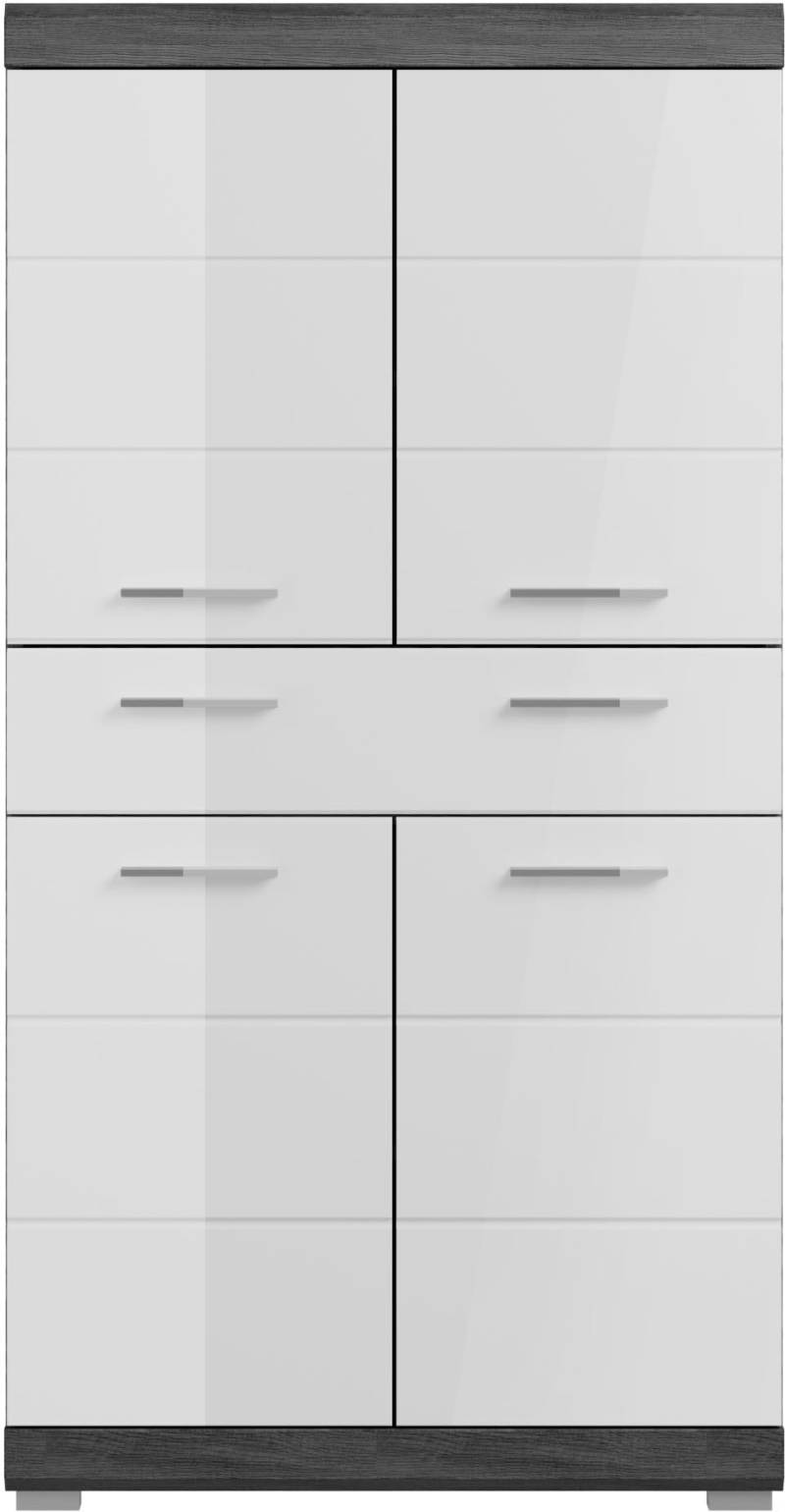 INOSIGN Midischrank »Siena«, Badmöbel Badschrank, 4 Türen, 1 Schubkasten, Breite 74 cm von INOSIGN