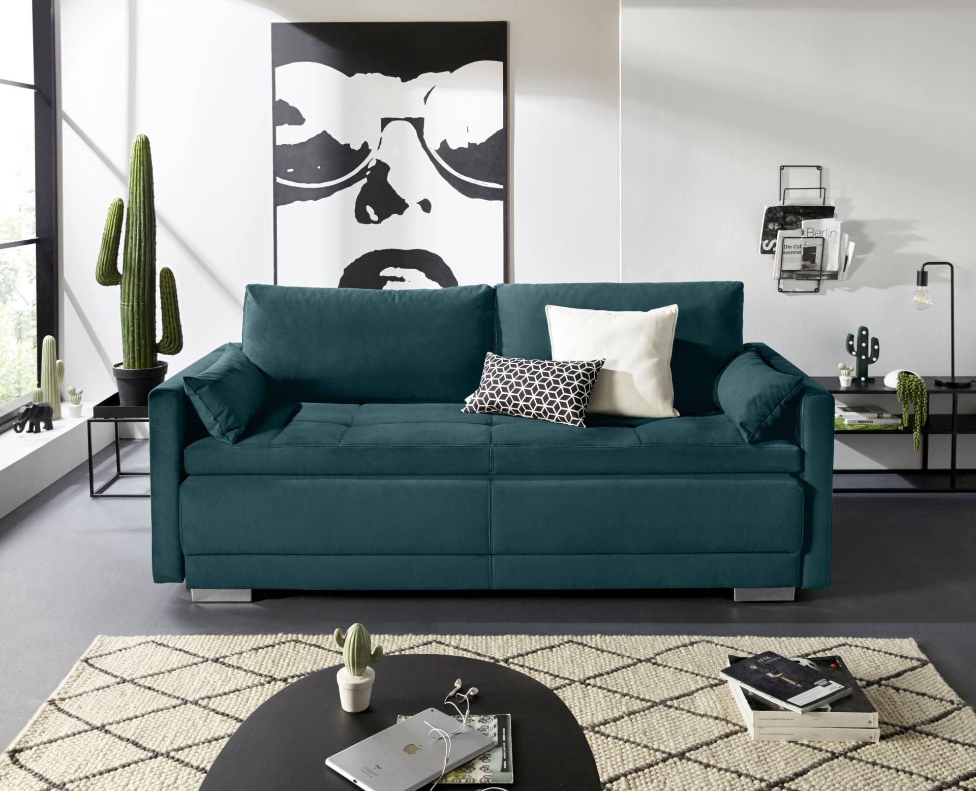 INOSIGN Schlafsofa »Berlin«, mit Boxspringaufbau, Bettfunktion & Bettkasten, Dauerschlafsofa von INOSIGN