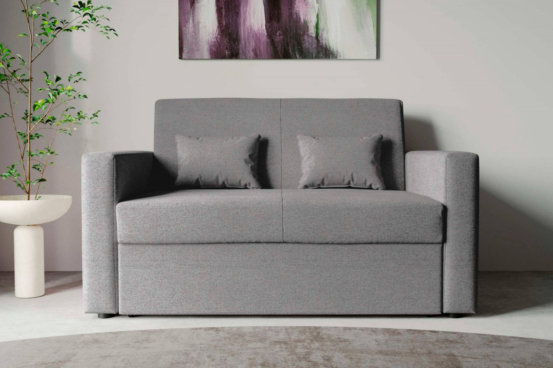 INOSIGN Schlafsofa »Ravena, Breite 146 cm, mit Bettfunktion«, kompaktes 2-Sitzer Sofa, Webstoff, Cord von INOSIGN