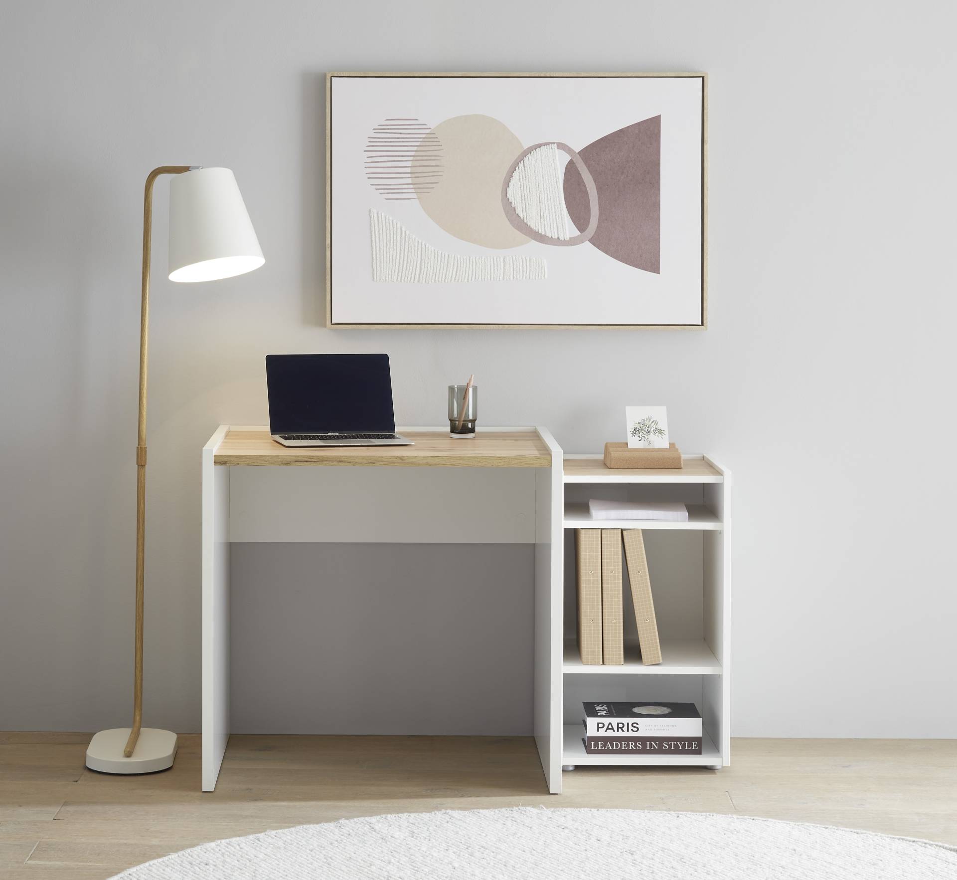 INOSIGN Schreibtisch »CiTY/GiRON«, moderner Computertisch, wohnliches Home Office, Breite 80 oder 143 cm von INOSIGN