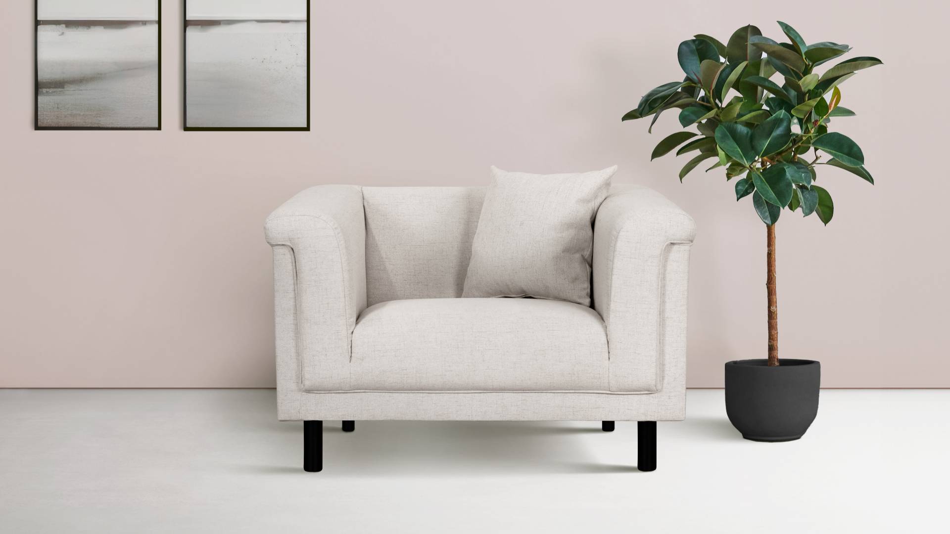 INOSIGN Sessel »AGNIA B/T/H: 100/85/71 cm«, incl. Zierkissen, auch in Cord und Bouclé INOSIGN Sessel »AGNIA B/T/H: 100/85/71 cm«, incl. Zierkissen, auch in Cord und Bouclé von INOSIGN