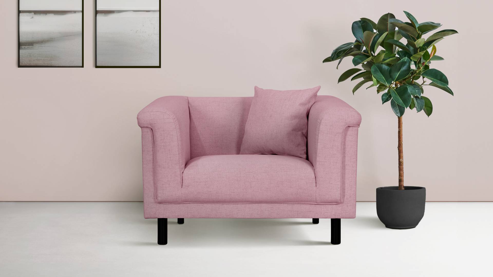 INOSIGN Sessel »AGNIA B/T/H: 100/85/71 cm«, incl. Zierkissen, auch in Cord und Bouclé INOSIGN Sessel »AGNIA B/T/H: 100/85/71 cm«, incl. Zierkissen, auch in Cord und Bouclé von INOSIGN