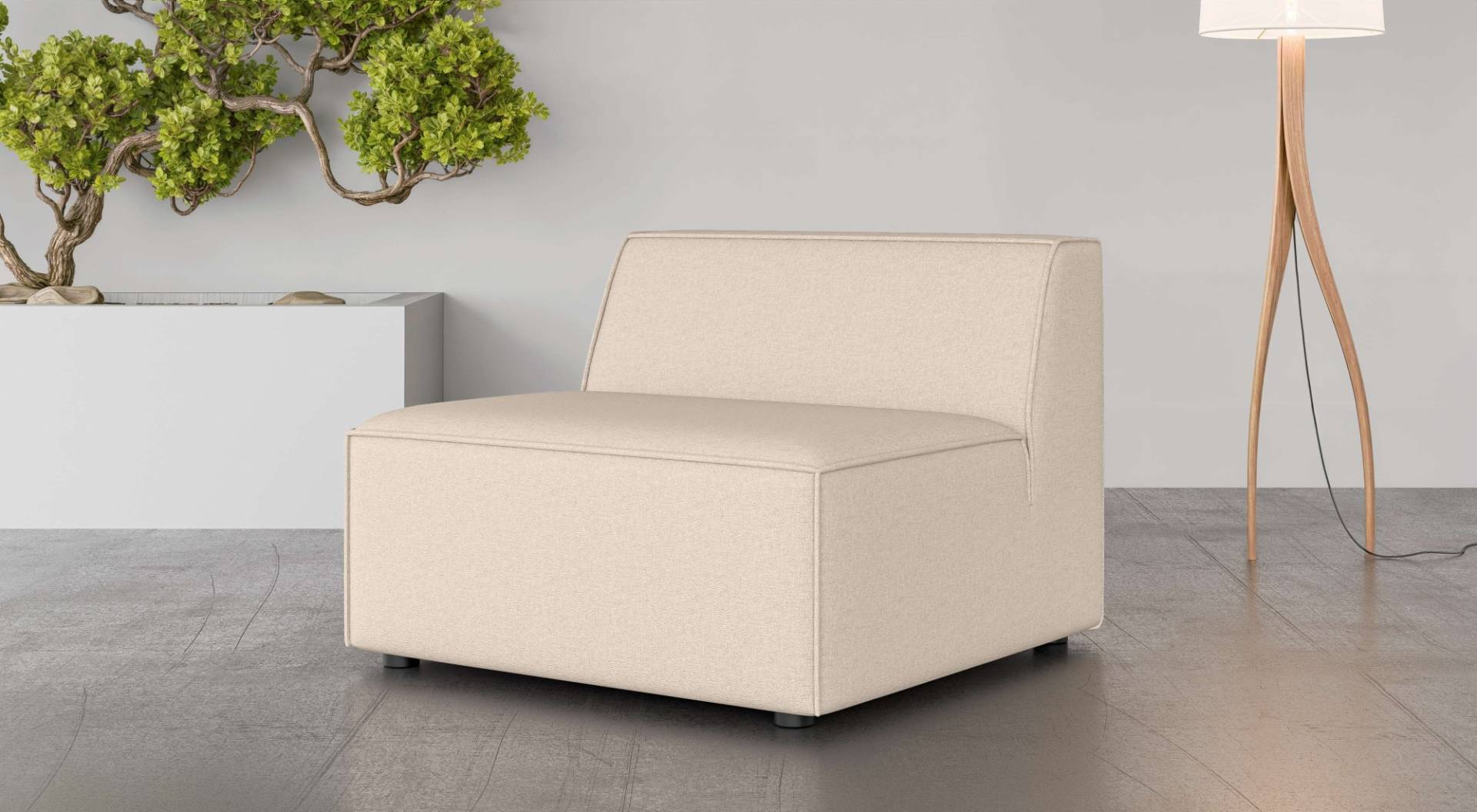 INOSIGN Sessel »Bequemer Sessel Cavan, Masse B/T/H: 90/90/72 cm«, ohne Armlehne, mit Wellenunterfederung, auch in Bouclé INOSIGN Sessel »Bequemer Sessel Cavan, Masse B/T/H: 90/90/72 cm«, ohne Armlehne, mit Wellenunterfederung, auch in Bouclé von INOSIGN