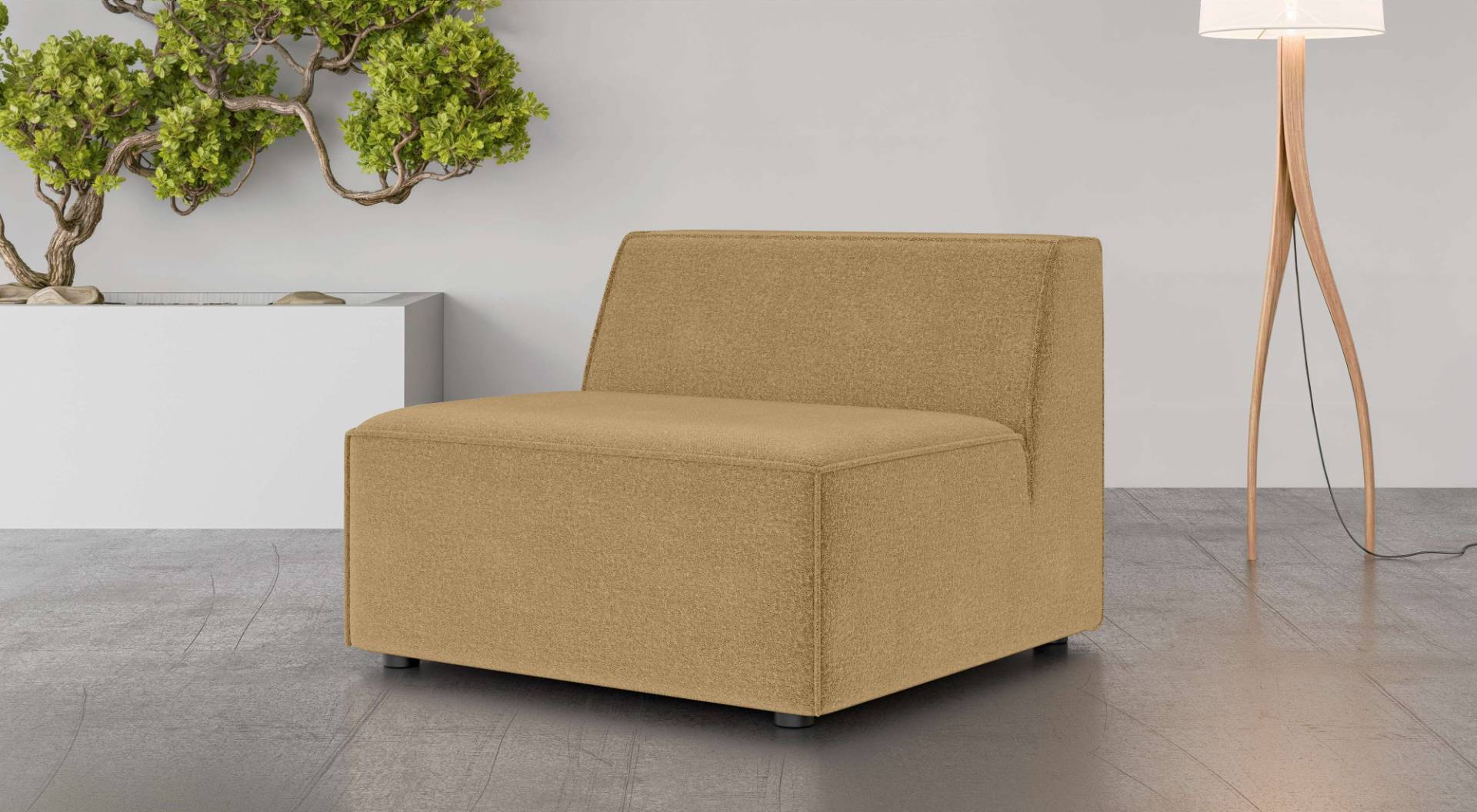INOSIGN Sessel »Bequemer Sessel Cavan, Masse B/T/H: 90/90/72 cm«, ohne Armlehne, mit Wellenunterfederung, auch in Bouclé INOSIGN Sessel »Bequemer Sessel Cavan, Masse B/T/H: 90/90/72 cm«, ohne Armlehne, mit Wellenunterfederung, auch in Bouclé von INOSIGN