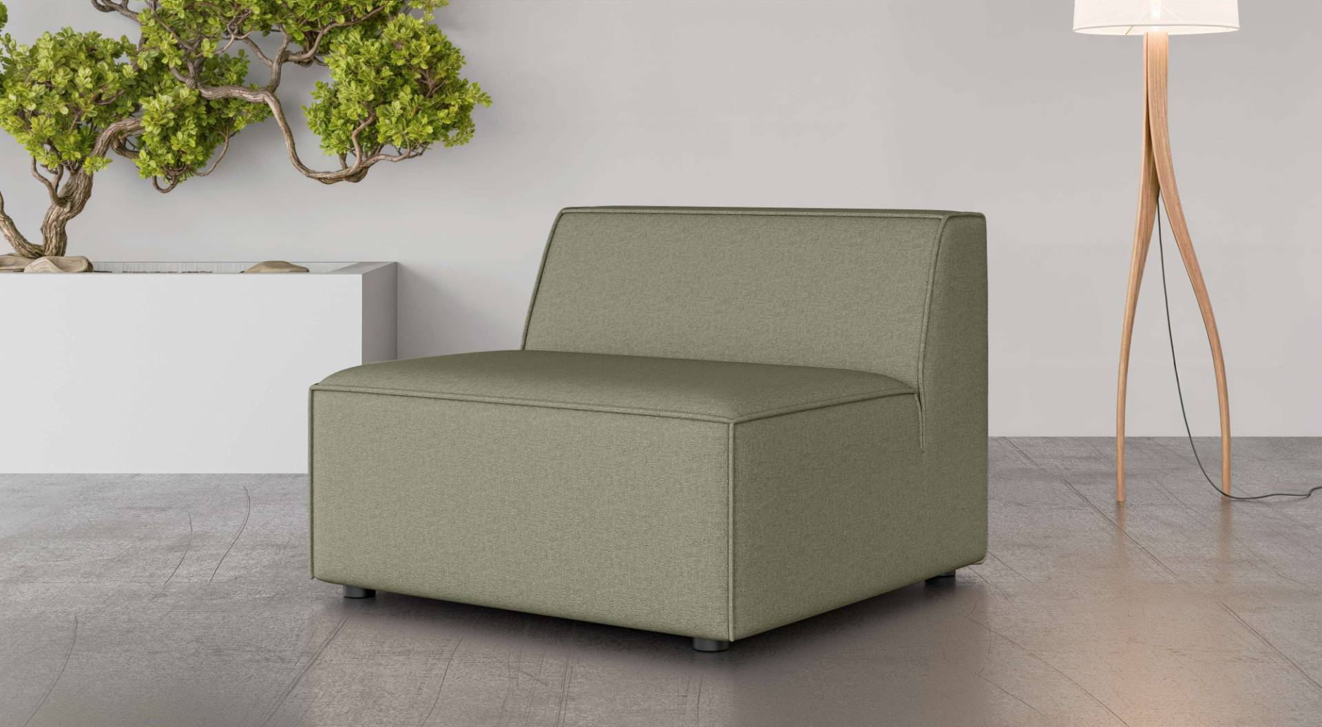 INOSIGN Sessel »Bequemer Sessel Cavan, Masse B/T/H: 90/90/72 cm«, ohne Armlehne, mit Wellenunterfederung, auch in Bouclé INOSIGN Sessel »Bequemer Sessel Cavan, Masse B/T/H: 90/90/72 cm«, ohne Armlehne, mit Wellenunterfederung, auch in Bouclé von INOSIGN