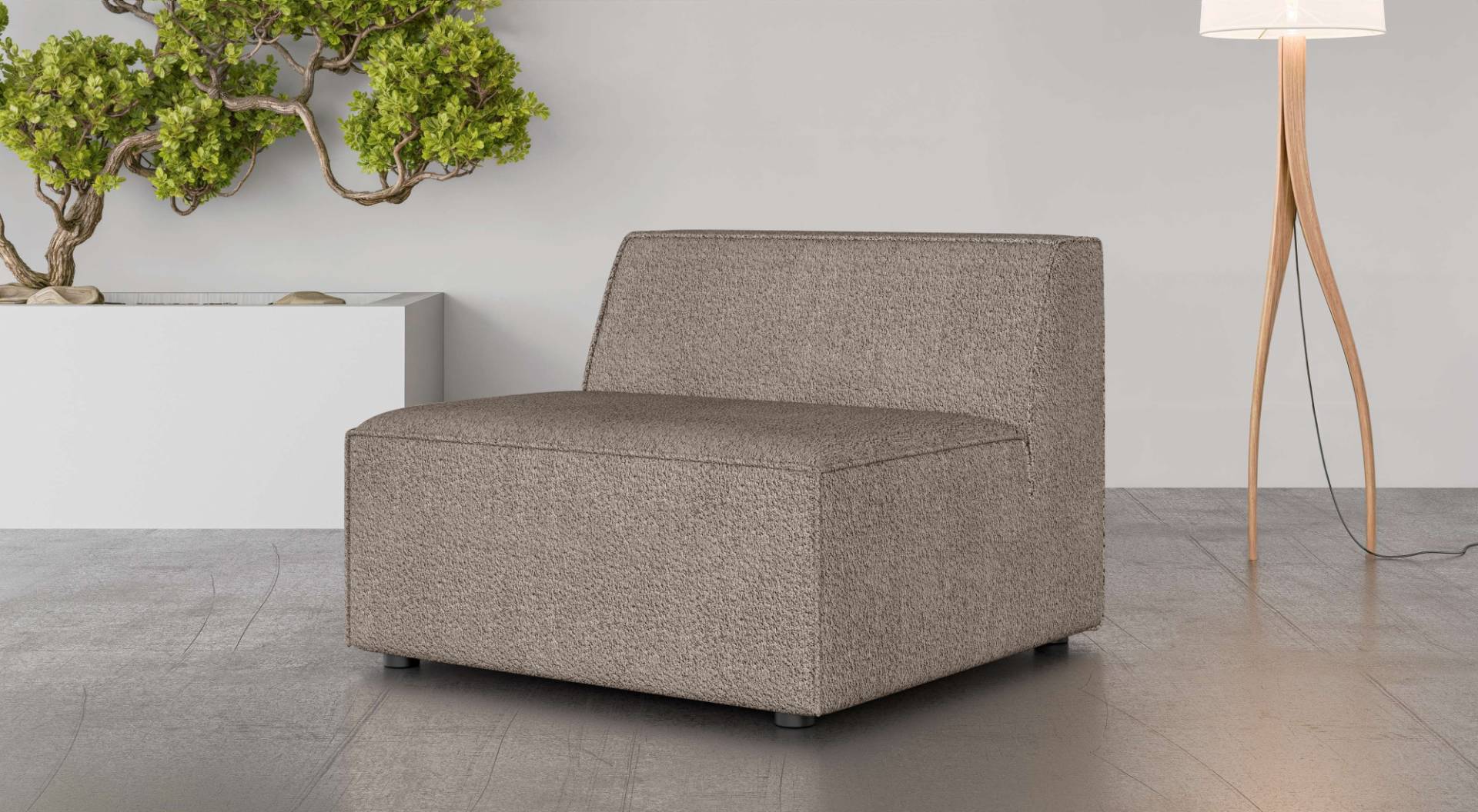 INOSIGN Sessel »Bequemer Sessel Cavan, Masse B/T/H: 90/90/72 cm«, ohne Armlehne, mit Wellenunterfederung, auch in Bouclé INOSIGN Sessel »Bequemer Sessel Cavan, Masse B/T/H: 90/90/72 cm«, ohne Armlehne, mit Wellenunterfederung, auch in Bouclé von INOSIGN