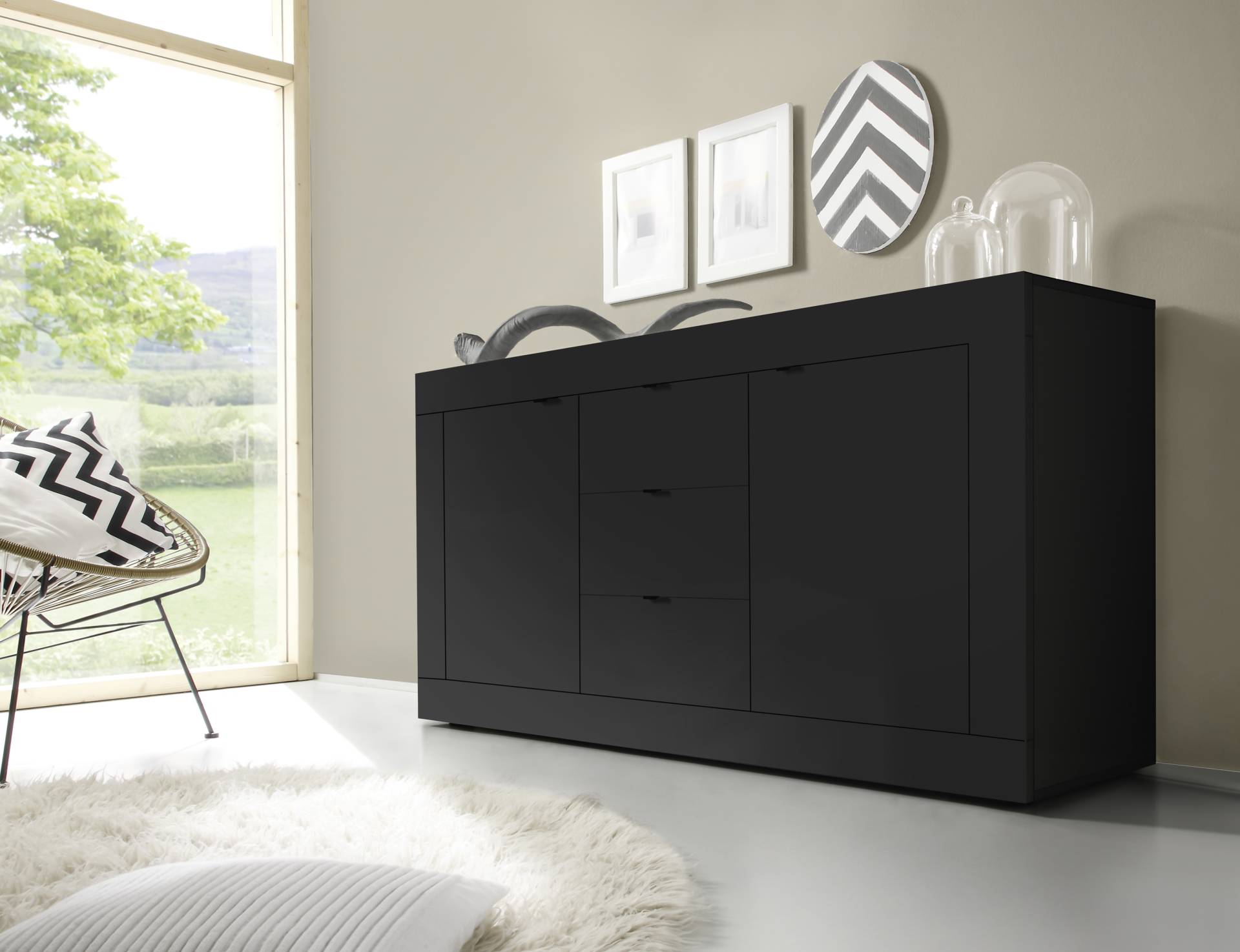 INOSIGN Sideboard »Basic«, Breite 160 cm, 2 Türen 3 Schubkästen von INOSIGN