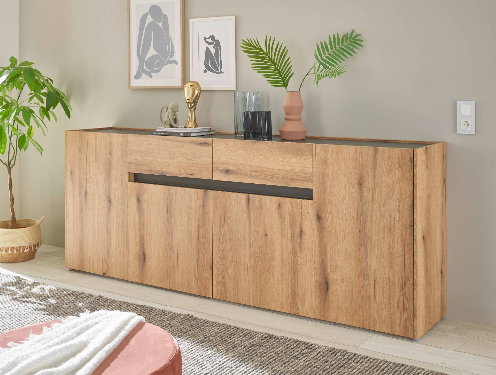 INOSIGN Sideboard »City/Giron«, Breite ca, 224 cm von INOSIGN