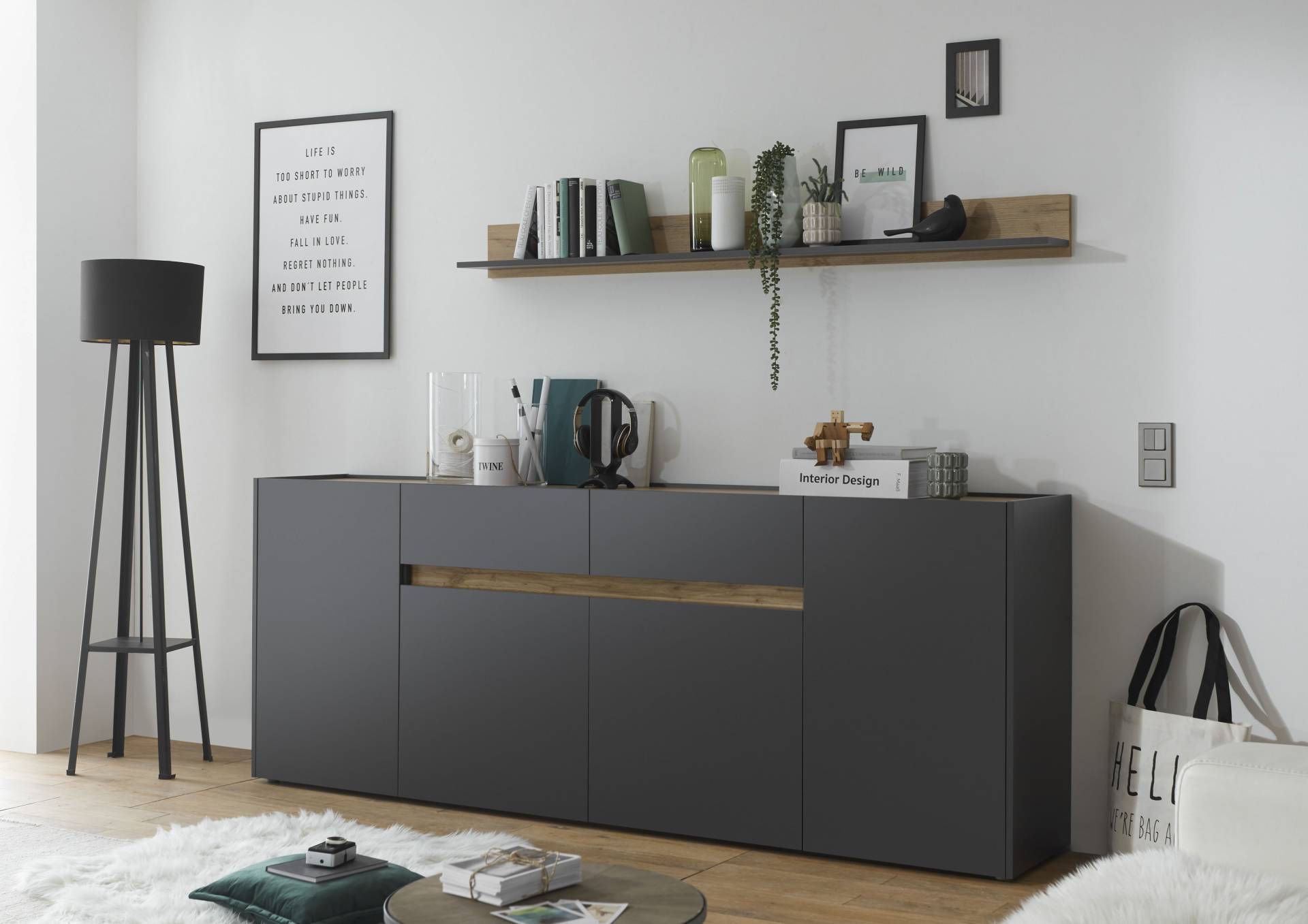 INOSIGN Sideboard »City/Giron«, Breite ca, 224 cm von INOSIGN