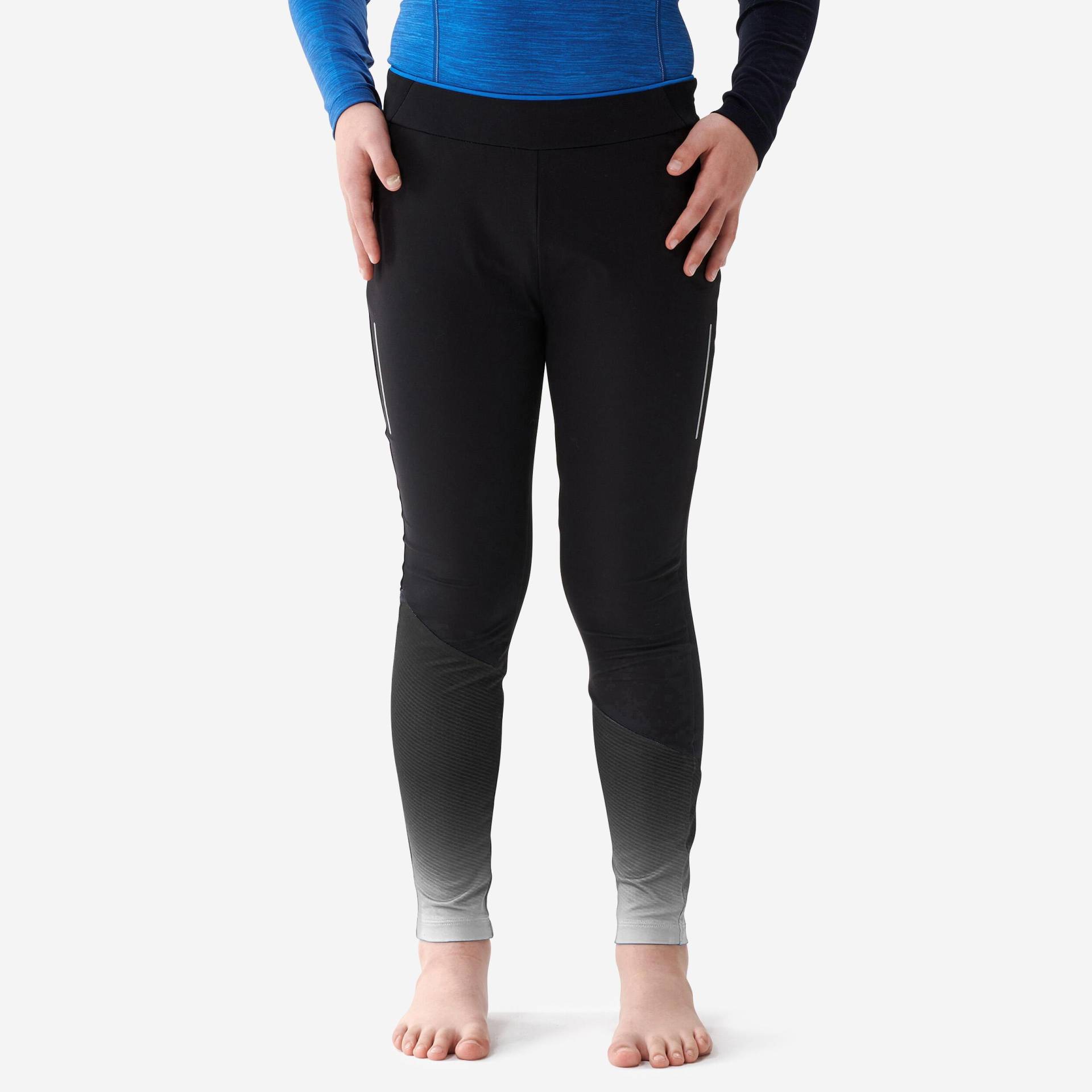 INOVIK - Leggings XC S 500, 12-13A, Charcoal Black von INOVIK