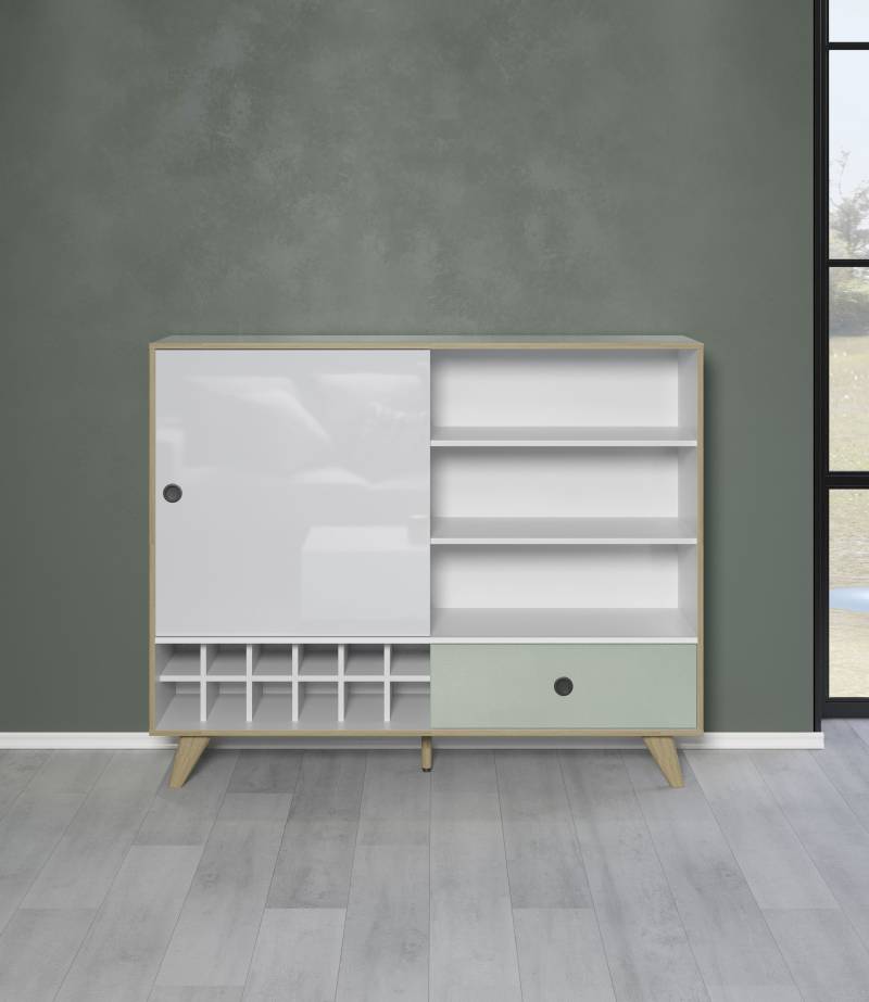 INTER-FURN Highboard »Adelaide«, Integriertes Weinregal von INTER-FURN