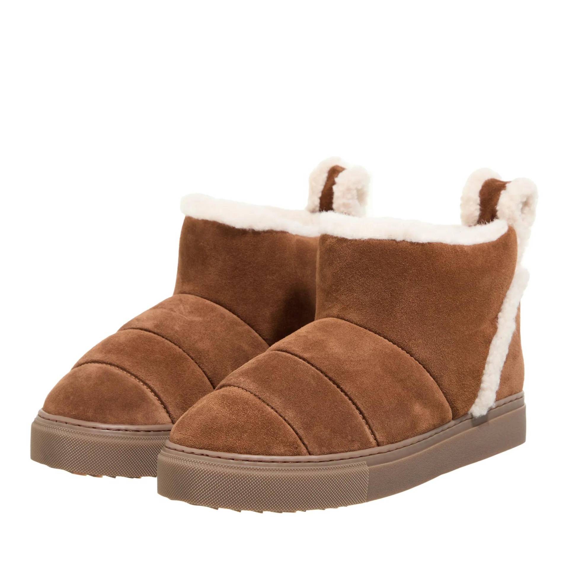 INUIKII Boots & Stiefeletten - Shearling Slipin - Gr. 36 (EU) - in Cognacbraun - für Damen von INUIKII