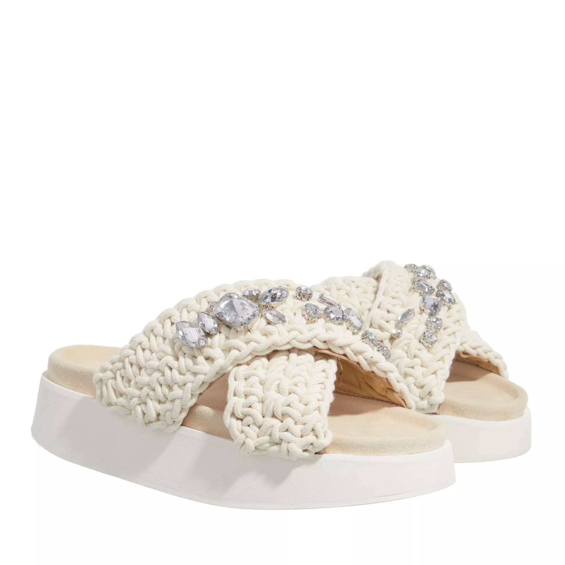 INUIKII Sandalen - Woven Stones Platform - Gr. 38 (EU) - in Creme - für Damen von INUIKII