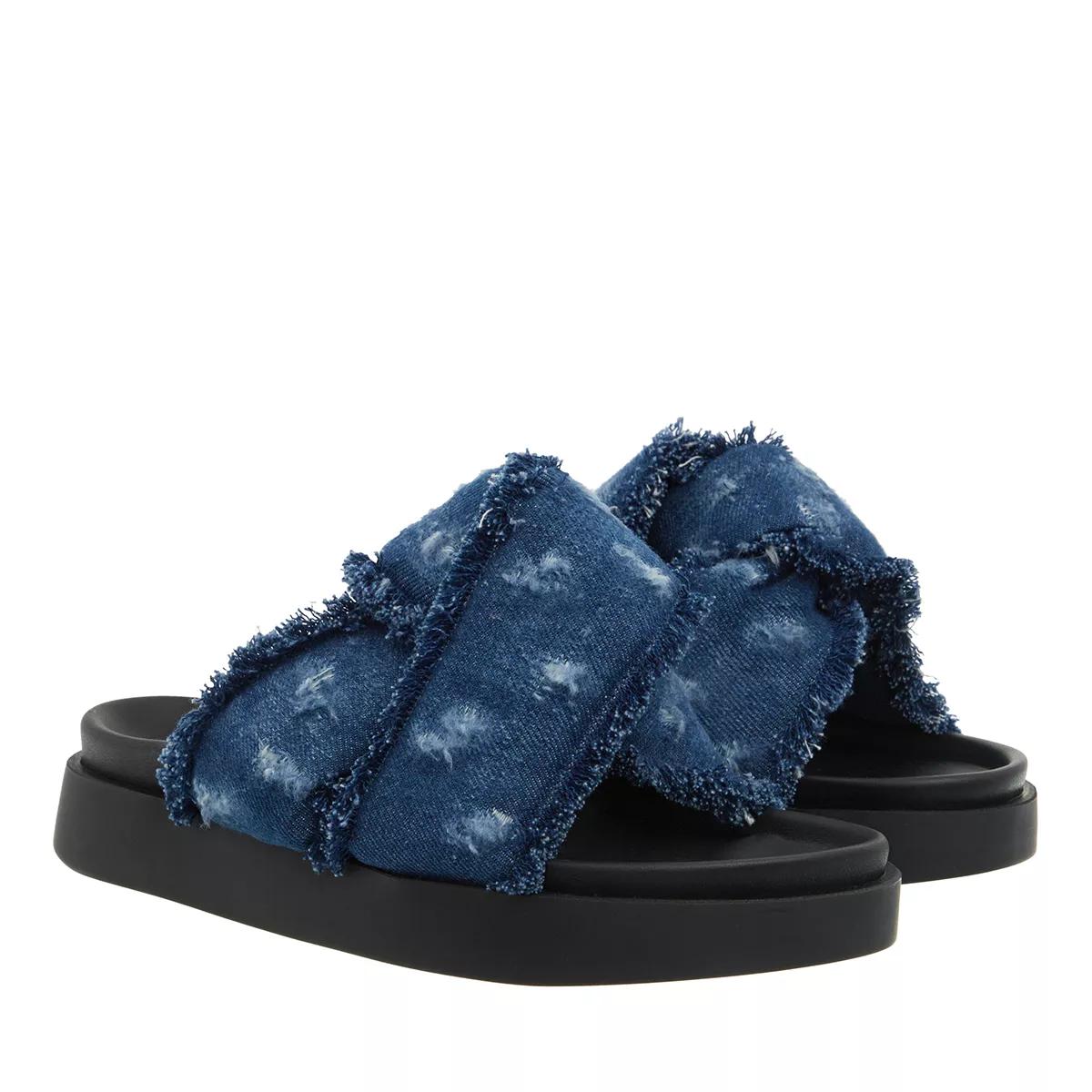 INUIKII Slipper & Pantoletten - Soft Crossed Jeans - Gr. 36 (EU) - in Blau - für Damen von INUIKII