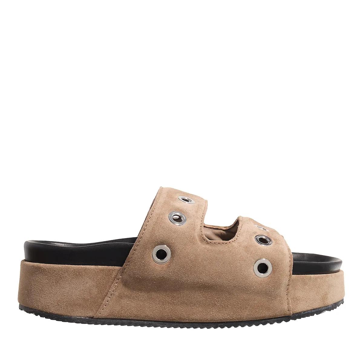 INUIKII Slipper & Pantoletten - Suede Studs - Gr. 36 (EU) - in Taupe - für Damen von INUIKII
